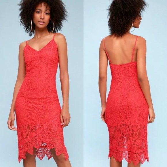 BB Dakota RSVP Rylee Lace Slip Dress in Pink 8 - Picture 1 of 5